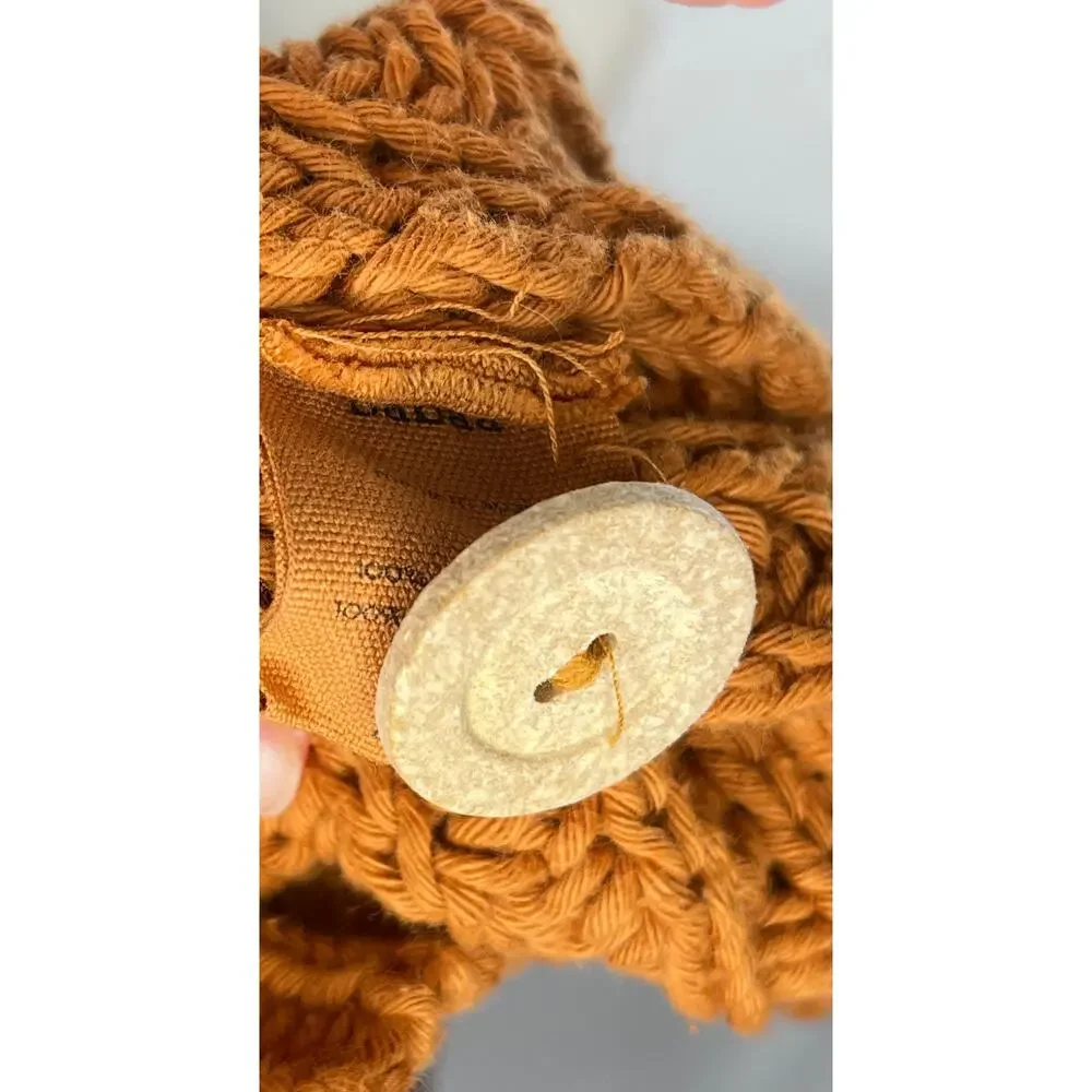 BABAA Sz OS S M L Cardigan No 18 Mi Tierra Rust Burnt Orange Cotton - Picture 4 of 12
